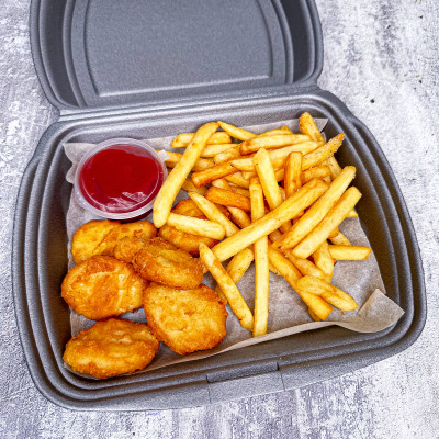 Суши Шторм: доставим блюдо "Наггетсы куриные с картофелем фри и соусом" в Геленджике